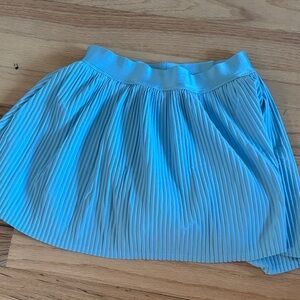 Pleated Blue Skirt with built in shorts and pockets